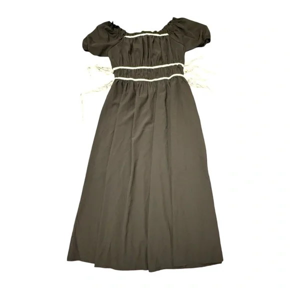 Black Maxi - Midnight at Pemberley Dress - Picture 4 of 12